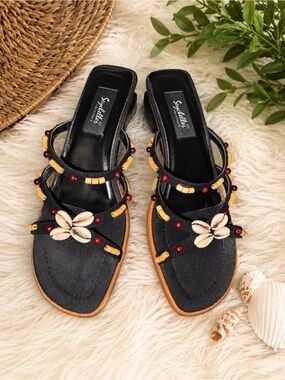 Black Seychelles Sandals Boho/coastal/Y2K